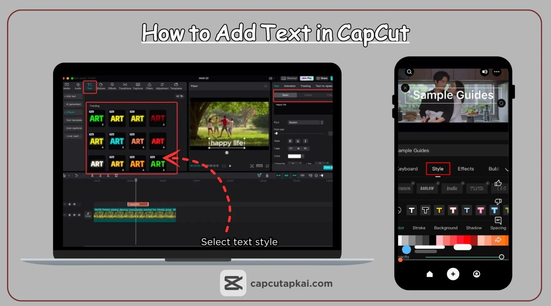 How to Add Text in CapCut