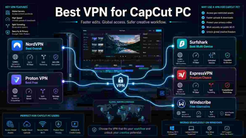 Best VPN for CapCut PC Best VPN for CapCut PC