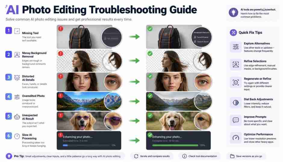 gpt image 2 Create a professional 16 9 visual troubleshooting infographic for common AI phot 0 1 capcut photo editing