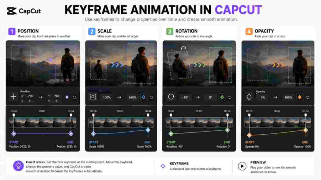 keyframe animation capcut keyframe