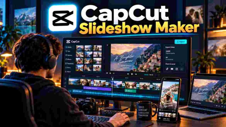CapCut Slideshow Maker Workspace CapCut Slideshow Maker workspace